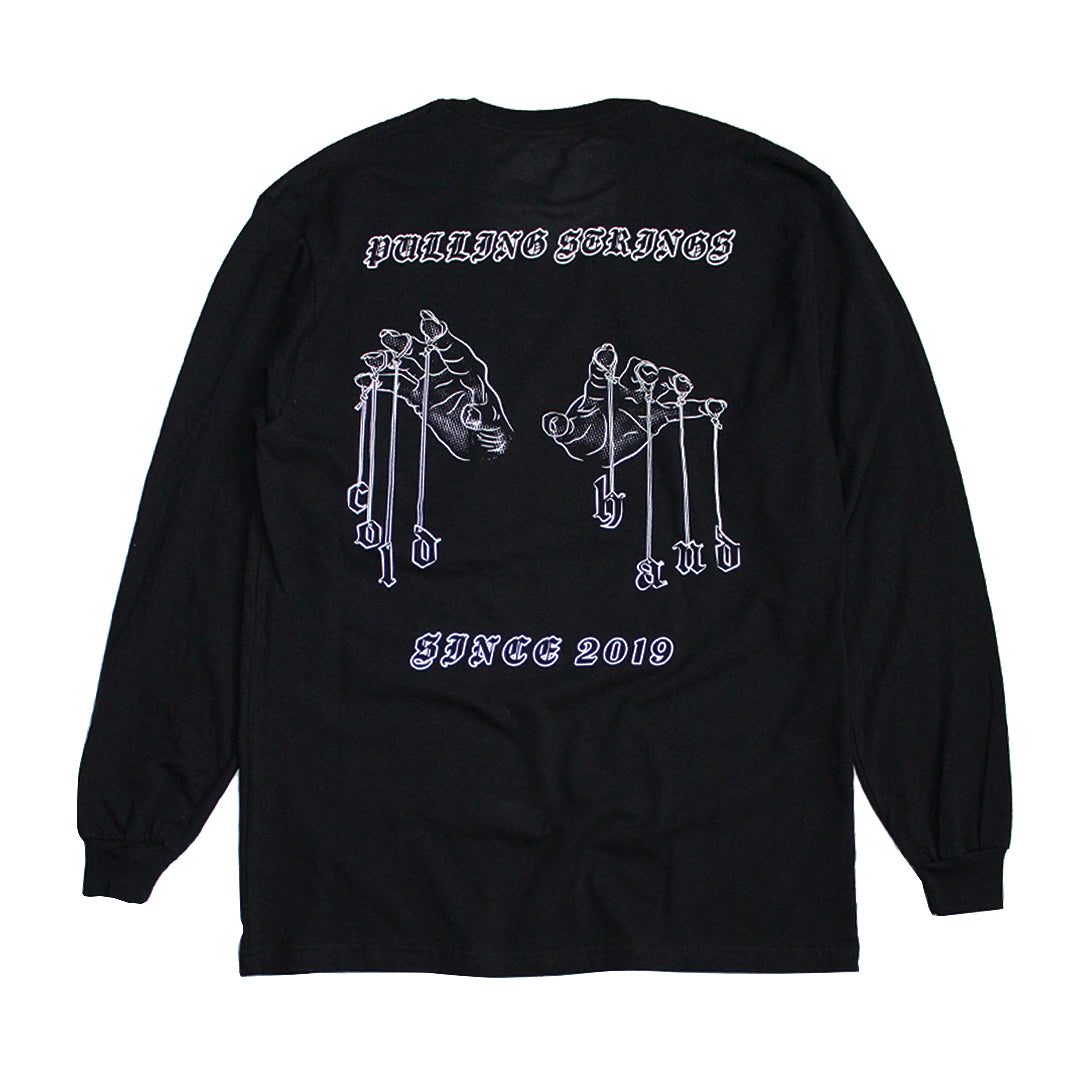 Pulling Strings Longsleeve T Shirt - Black