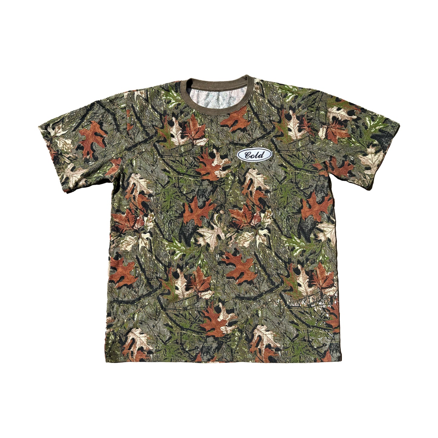 COLD MOTOR CO. Woodland Camo T Shirt