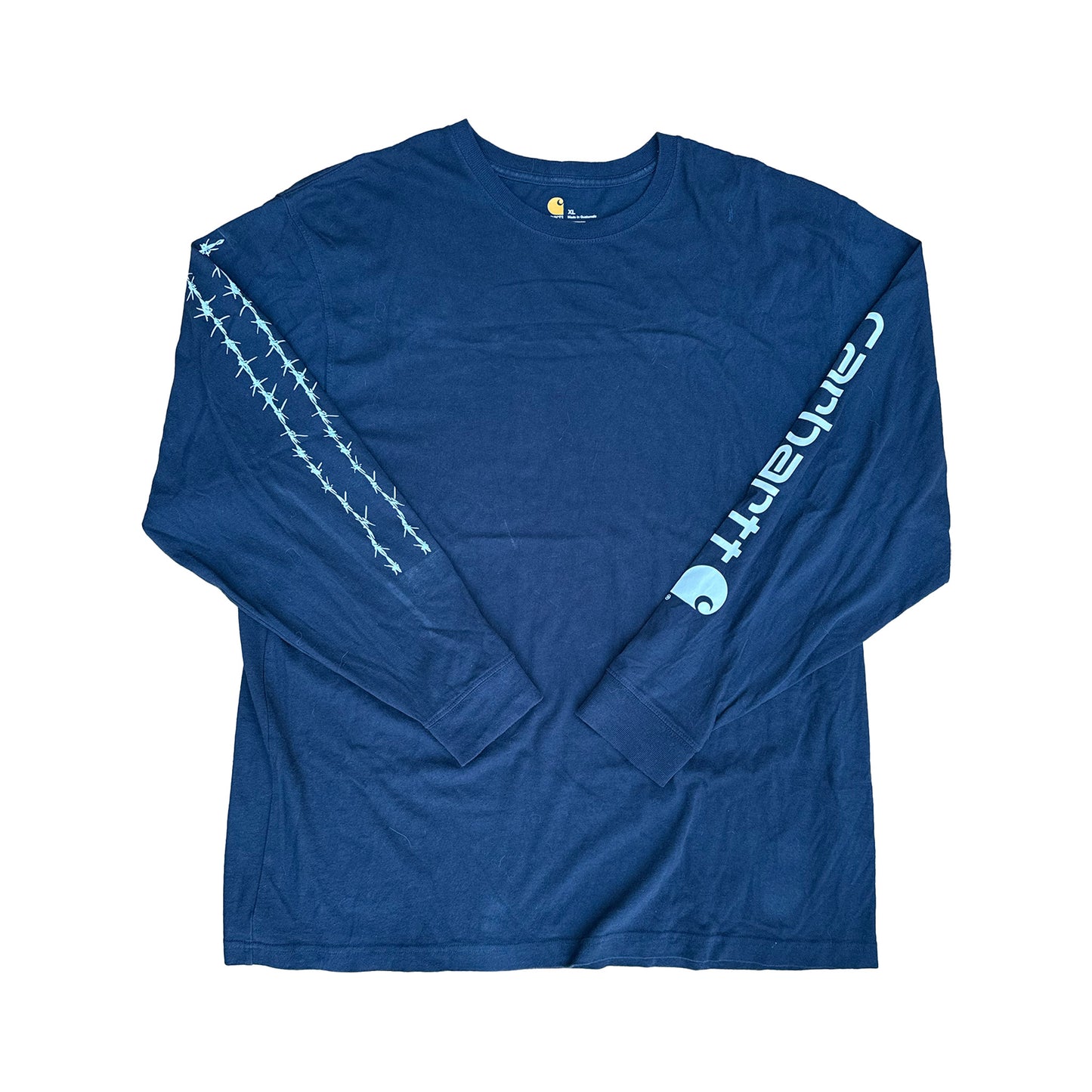 Vintage Longsleeve Carhartt T Shirt - Navy