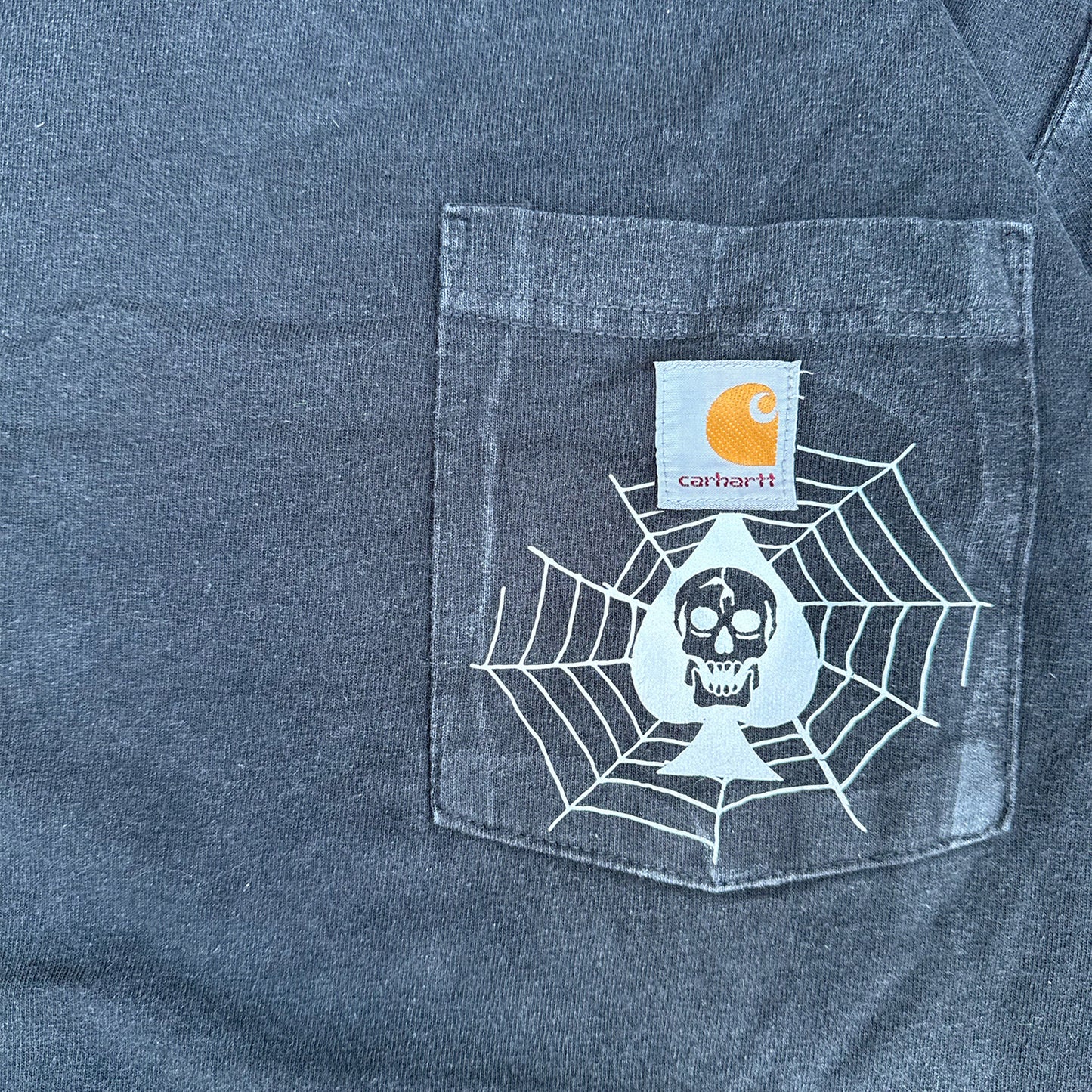 Vintage Longsleeve Carhartt Pocket T Shirt - Black