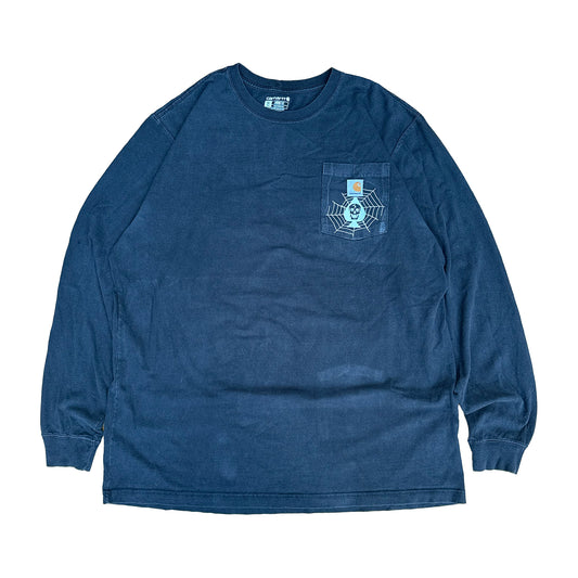Vintage Longsleeve Carhartt Pocket T Shirt - Black