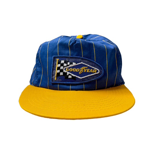 GOOD YEAR Cap - Blue/Yellow Pinstripe