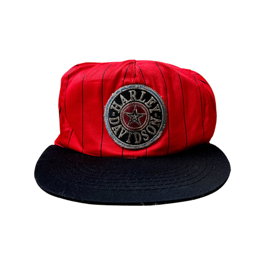 Harley Davidson Cap - Red/Black Pinstripe