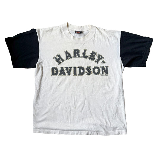 Vintage 1994 Harley Davidson T Shirt - Off White/Black