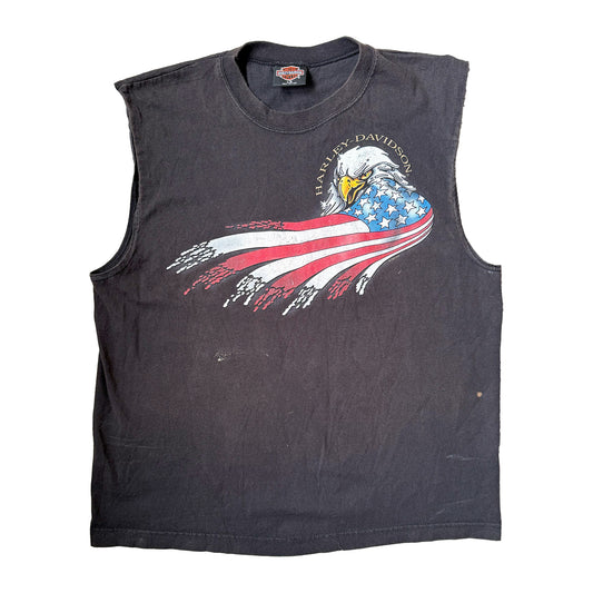 Vintage 1997 Harley Davidson Vest - Black